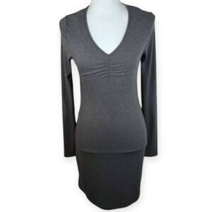 DEREK HEART GRAY BODYCON DRESS SZ.M EUC